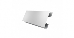 Планка стыковочная сложная Первая Кровельная «Бревно» 140х30 (полиэстер) 2м белый