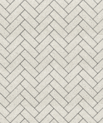 Тротуарная плитка Поревит Паркет Белый 60 мм 180х60 мм