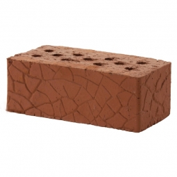 Кирпич печной Красный полнотелый утолщенный с фаской, пустотность до 13%