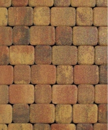 Тротуарная плитка Поревит Классико Осень, 40 мм 2 камня