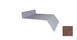 Отлив оконный Первая Кровельная 250 (декоративно-полимерное покрытие) 3м дуб темный матовый