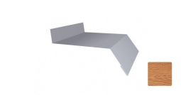 Отлив оконный Первая Кровельная 250 (декоративно-полимерное покрытие) 2м золотой орех