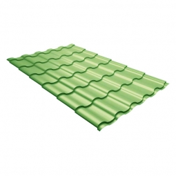 Металлочерепица Kredo Бело-зеленый RAL 6019
