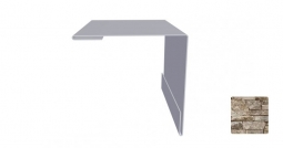 Угол наружный Первая Кровельная 75х75 (декоративно-полимерное покрытие) 2м камень