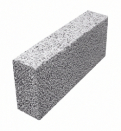 Керамзитоблок перегородочный полнотелый 390x80x188 мм М-35