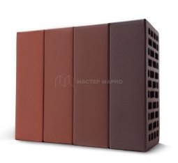 Кирпич лицевой керамический «Бавария микс» пустотелый утолщенный