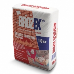 Смесь для кладки печей и каминов Brozex Огнеупор жаростойкая 18 кг