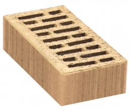 Кирпич лицевой керамический «Слоновая кость» «Уральский дождь» пустотелый одинарный