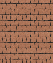 Тротуарная плитка Поревит Абрис Гранит Оранжевый 60 мм 5 плит