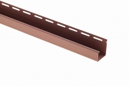 Планка J-trim Альта-Профиль Блокхаус Красно-коричневый 3000
