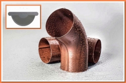 Колено трубы Nika RAL7004 Серый