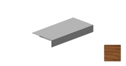 Планка аквилон Первая Кровельная (декоративно-полимерное покрытие) 3м под дуб 3D