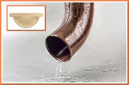 Колено сливное Nika RAL1015 Светлая слоновая кость