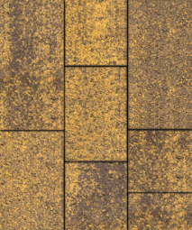 Тротуарная плитка Поревит Трио Гранит Янтарь, 60 мм