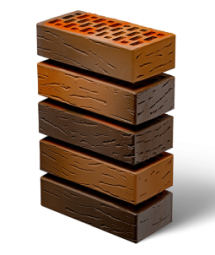 Кирпич лицевой керамический «Флеш-обжиг» «Антик» пустотелый Евро 0.9 НФ