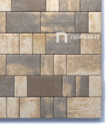 Тротуарная плитка Поревит Старый город Доломит, 60 мм 3 плиты