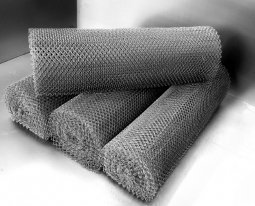 Сетка рабица d=1,2 мм, ячейка 30x30 мм, 1,5х10,0 м оцинкованная