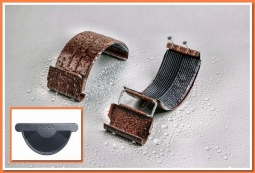 Соединитель желоба Nika D125 RAL7024 Графит