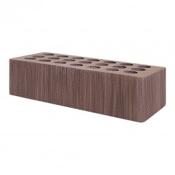 Кирпич лицевой керамический «Шоколад» «Береста» пустотелый одинарный