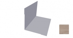 Угол внутренний Первая Кровельная 50х50 (декоративно-полимерное покрытие) 2м светлый орех