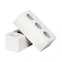 Кирпич лицевой силикатный Белый пустотелый одинарный