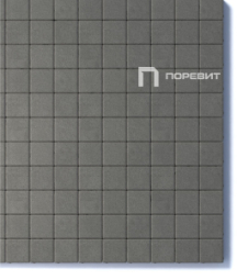 Тротуарная плитка Поревит Квадрат Серый 60 мм 100х100