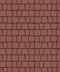 Тротуарная плитка Поревит Абрис Красный 60 мм 5 плит