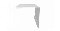 Угол наружный Первая Кровельная 75х75 (полиэстер) 2м белый