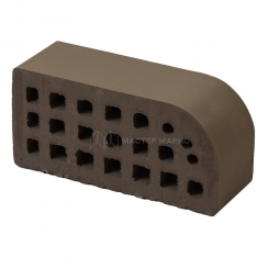 Кирпич фасонный керамический «Коричневый» пустотелый утолщенный профиль Б