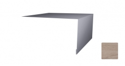 Планка откосная простая Первая Кровельная 75х200 (декоративно-полимерное покрытие) 3м светлый орех