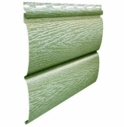 Сайдинг Ю-Пласт Тимбер-Блок Ясень Прованс Зеленый