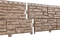 Фасадная панель Ю-Пласт Stone-House Сланец бурый