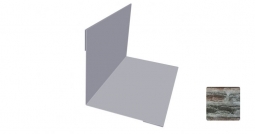 Угол внутренний Первая Кровельная 50х50 (декоративно-полимерное покрытие) 3м сланец