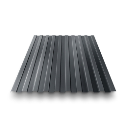 Профнастил С-8 Protect RAL 7024 мокрый асфальт 0,5 мм
