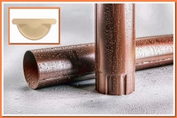 Труба водосточная Nika D100 RAL1015 Светлая слоновая кость