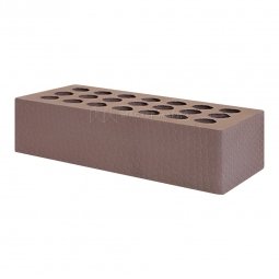 Кирпич лицевой керамический «Шоколад» «Мелкий Галечник» пустотелый одинарный