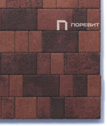 Тротуарная плитка Поревит Старый город Гранит Клинкер 60 мм 3 плиты