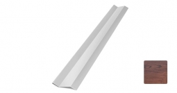 Планка начальная Первая Кровельная «Брус» (декоративно-полимерное покрытие) 2м дуб темный матовый