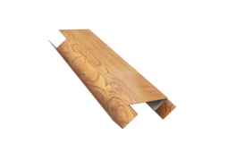 Угол внутренний сложный Первая Кровельная 65х18х30 (декоративно-полимерное покрытие) 2м под темное дерево