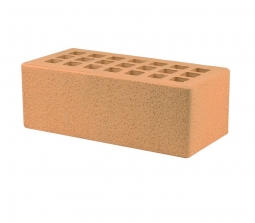 Кирпич лицевой керамический «Медовый» «Пена» пустотелый утолщенный