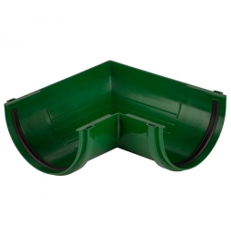Угловой элемент желоба регулируемый, Технониколь (Verat) Зеленый (125х82 мм), 90-150 градусов