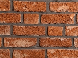 Кирпич лицевой керамический Ручной формовки Hans Bekker 1921 на сером растворе
