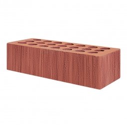 Кирпич лицевой керамический Красный «Береста» пустотелый одинарный