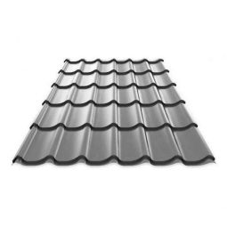 Металлочерепица Монтеррей Серый Графит RAL 7024