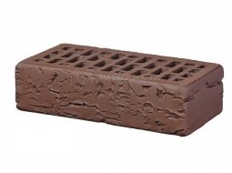 Кирпич лицевой керамический «Темный Шоколад» «Кора дерева» пустотелый одинарный
