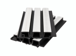 Фасадная панель брусковая двухцветная 3D CO-EX Nusadua Premium 33х165х3600 мм White