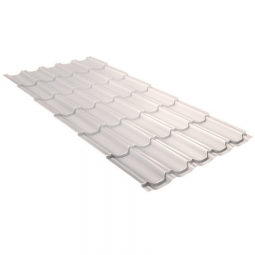 Металлочерепица Kvinta Plus Сигнальный белый RAL 9003