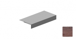 Планка аквилон Первая Кровельная (декоративно-полимерное покрытие) 2м дуб темный 3D