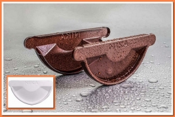 Заглушка желоба Nika D125 RAL9003 Белый