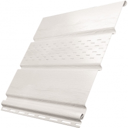 Софит Ю-Пласт Белый с частичной перфорацией